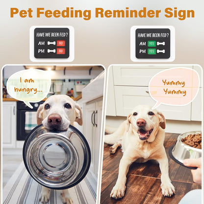 Abudada magnetic pet tracker being attached to a kitchen fridge