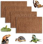 Hamiledyi Reptile Carpet Natural Coconut Fiber Tortoise Carpet Mat for Pet Terrarium Liner Reptile Supplies for Lizard Snake Chamelon Turtle Bedding Bunny Rabbit Mat (4 Pcs) - Image 14