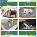 Close up of quilted texture on reusable dog training mat