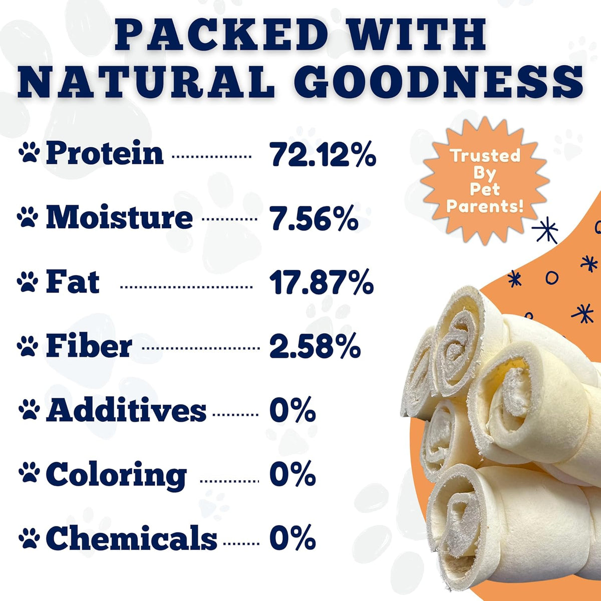 USA imported Amazing Dog Treats beef cheek rolls for large dogs
