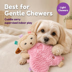Puppy playing with Spot Soothers Tabbie Lambie