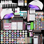 Klemon professional acrylic nail kit starter set front view packaging