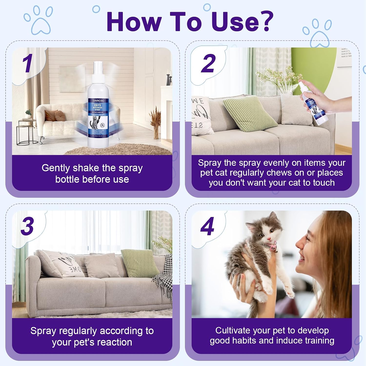 Product set of Bugazoom cat repellent for pet behavior training.