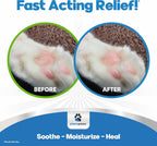 Cat receiving application of Planopaws paw moisturizer