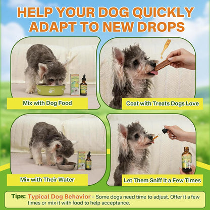 Close up of Puyrzoe natural pet supplement label displaying USA import authenticity
