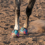 Soft jersey lining inside the shock absorbing Classic Equine equestrian bell boots.