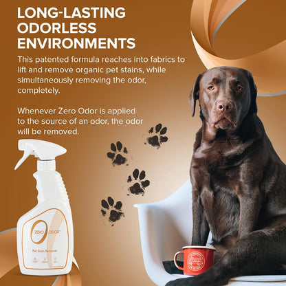 Instructions guide for Zero Odor pet stain and odor eliminator