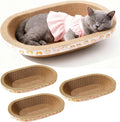 Spindro 3 pack large oval cat scratcher bed front view