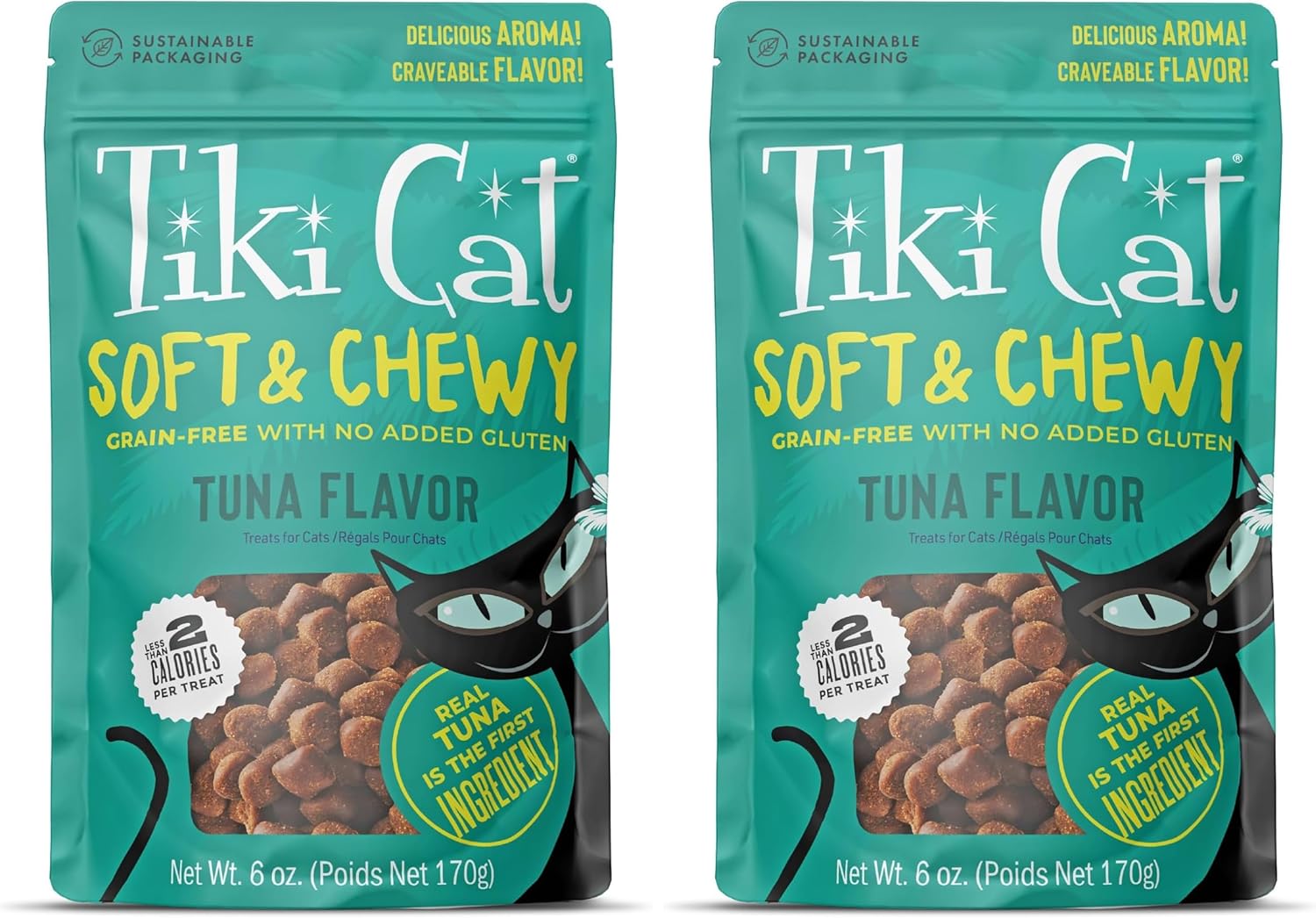 Tiki Cat Soft & Chewy Treats, Tuna Flavor, 3 Calories Per Treat with Grain-Free and No Added Gluten, 6 oz Pouch (Pack of 1) - Image 10