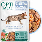 Optimeal Wet Cat Food Variety Pack - Grain Free Tender Morsels, High Protein Premium Nutrition Made with Natural European Ingredients in Savory Gravy, Adult Cat Food Wet Pouches 3oz Pouch (Pack of 12) - Image 11