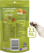 Adult cat enjoying crunchy breakfast inspired snack treats
