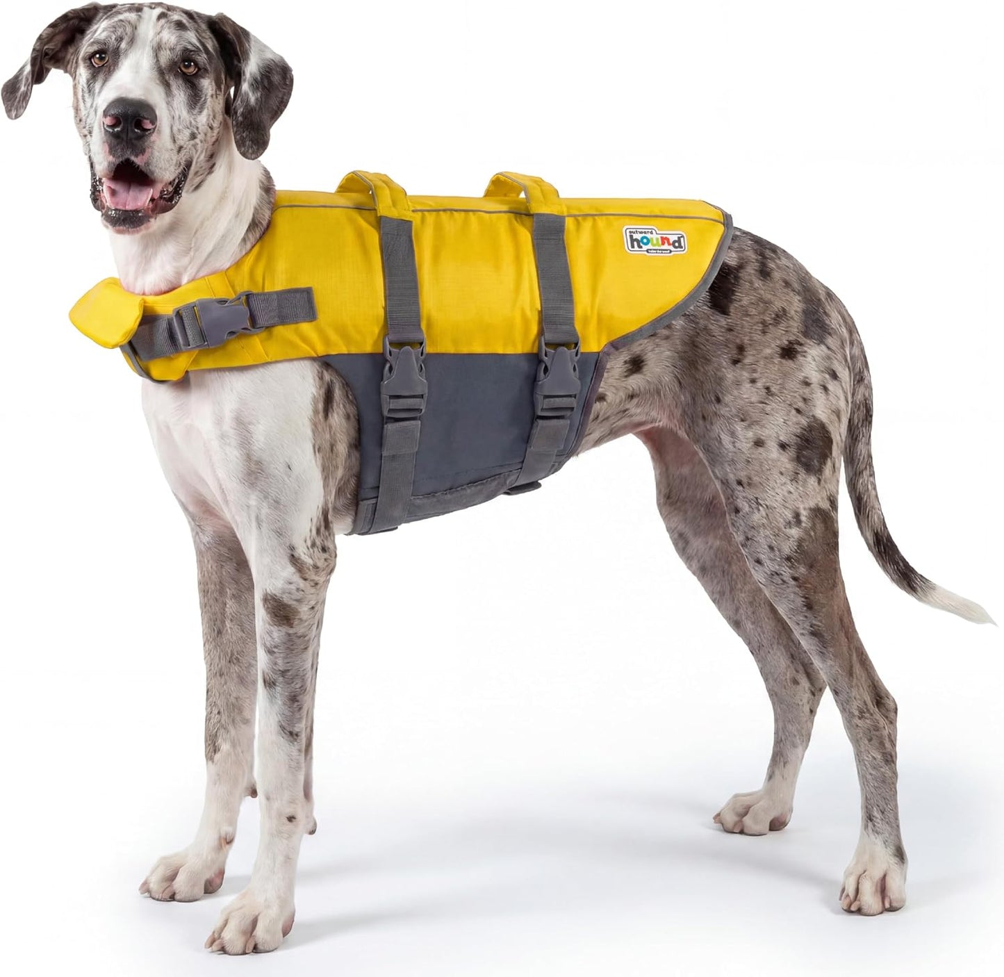 Outward Hound Granby Splash Orange Dog Life Jacket, Large - Image 10