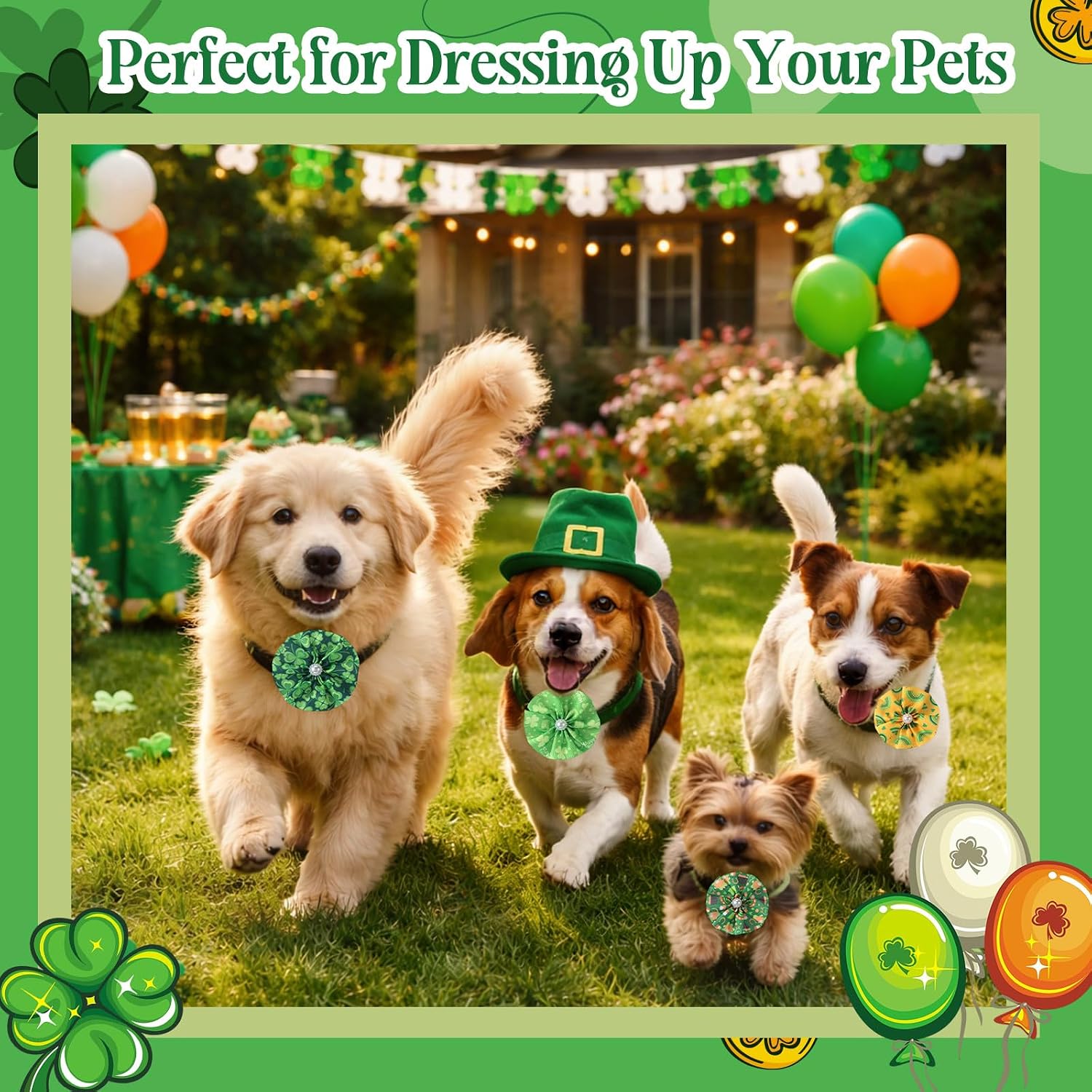 Sweetude festive pet collar slide attachments illustrating how the backing fits onto standard collars