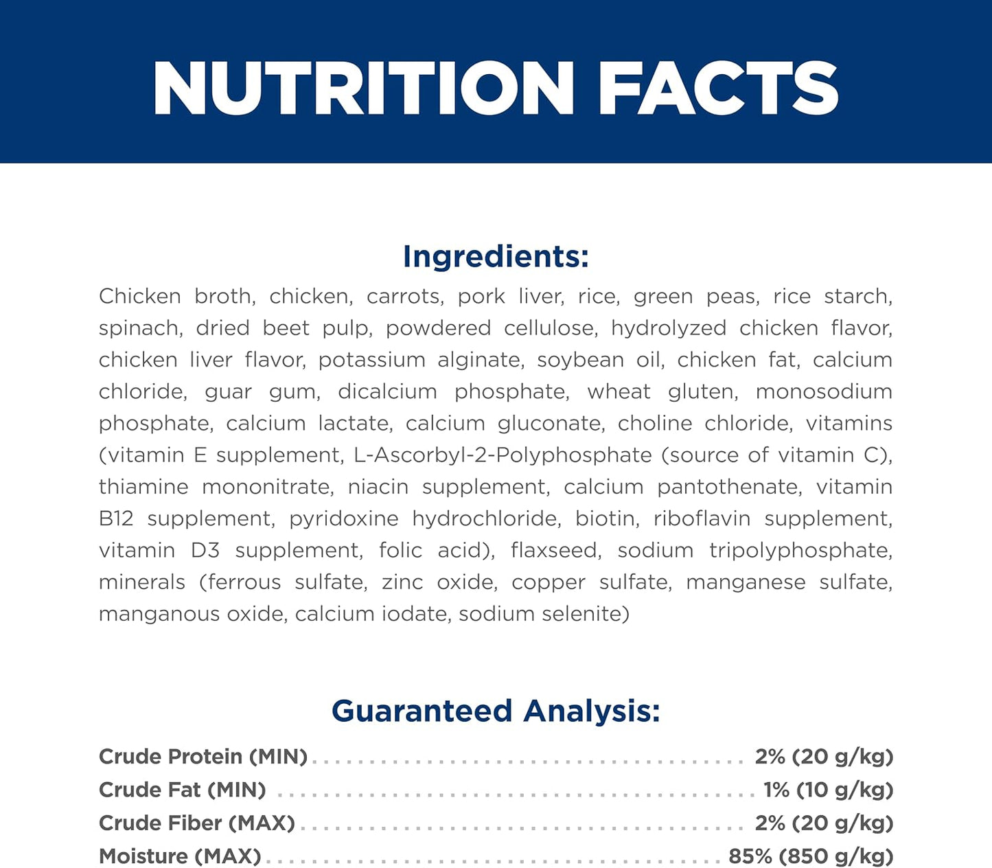 Premium pet food pouch for lean muscle maintenance in older dogs
