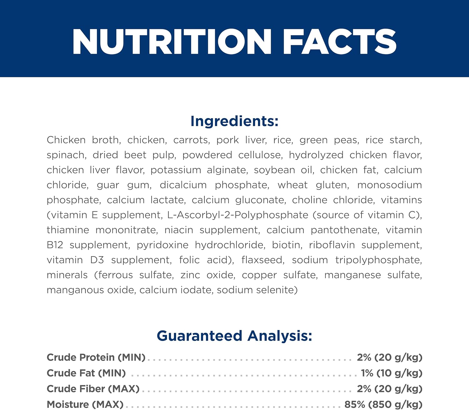 Premium pet food pouch for lean muscle maintenance in older dogs