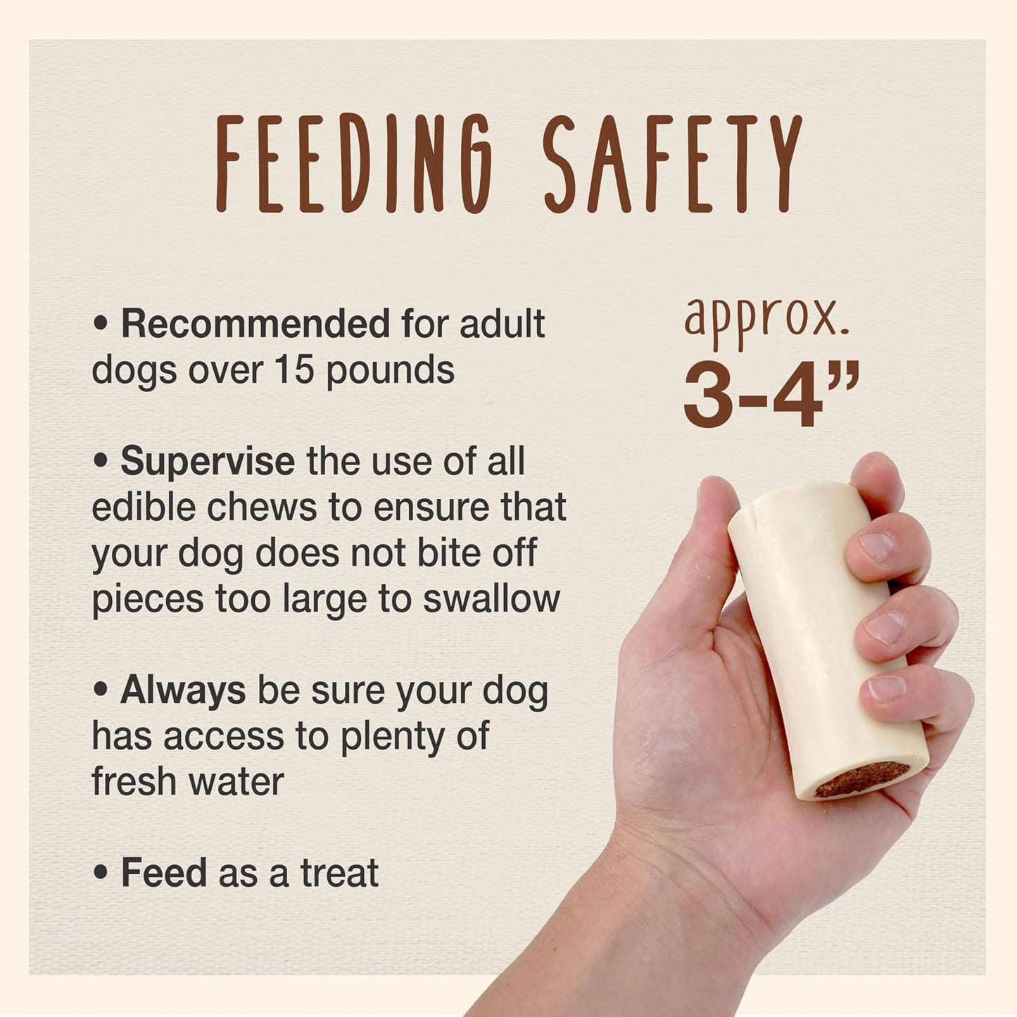 Cadet dog chew bone for aggressive chewers