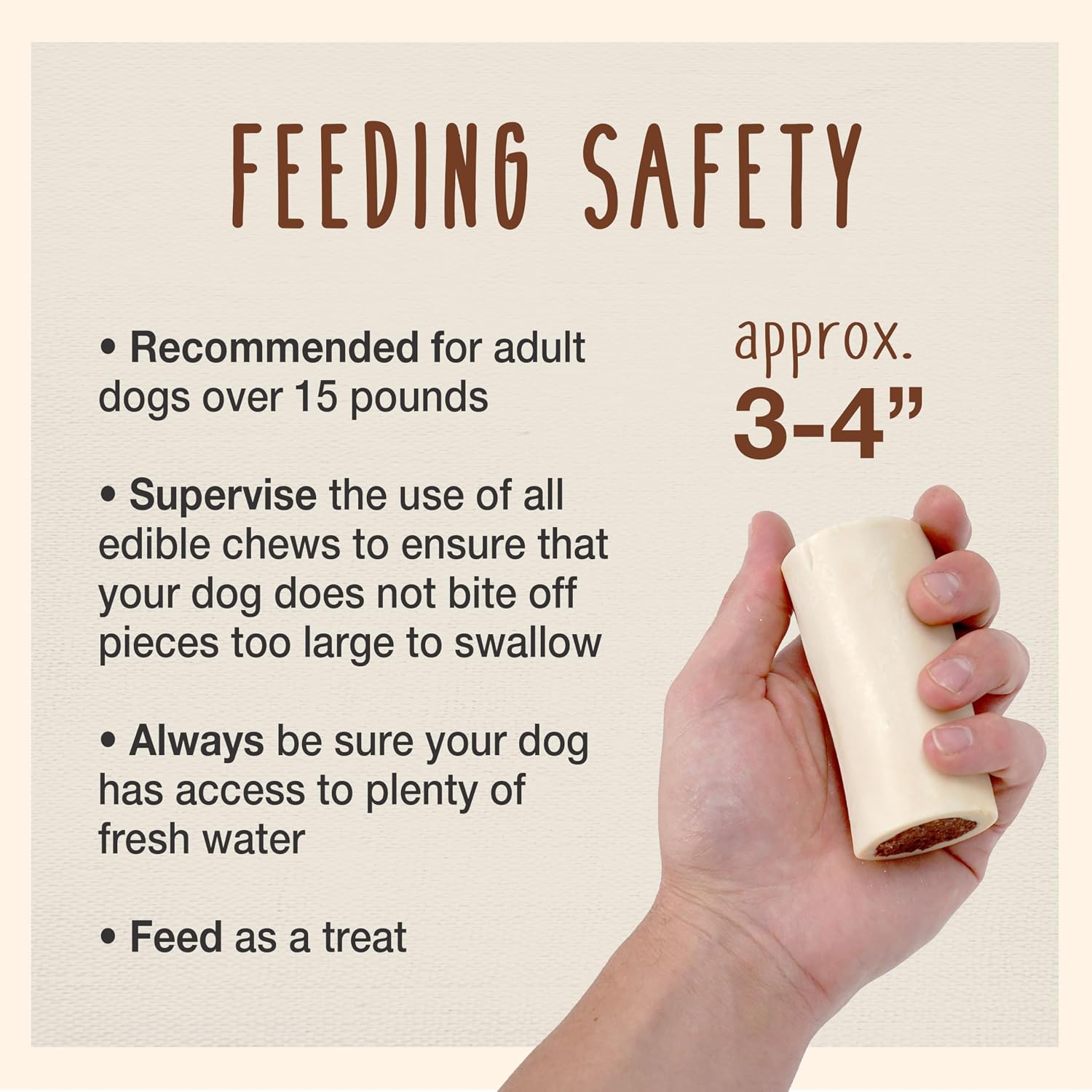 Cadet dog chew bone for aggressive chewers