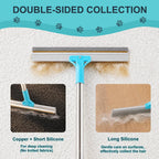 Handheld carpet scraper tool for pet hair