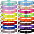 Waoduld breakaway cat collars sixteen pieces pack front view featuring multiple vibrant colors layout