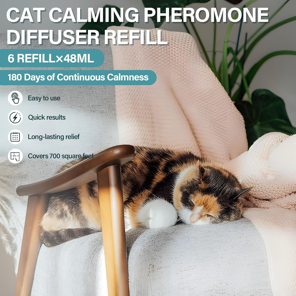 MAZHAOX cat stress diffuser replacements covering seven hundred square feet area