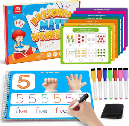 Coogam Math Learning Game Workbook front view showing early childhood educational kit.
