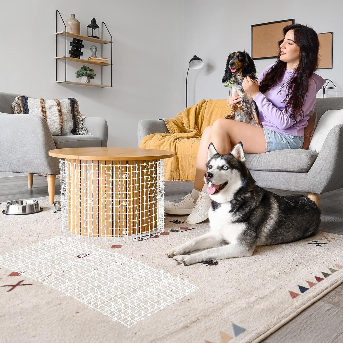 Zopeal pet deterrent mat with spikes