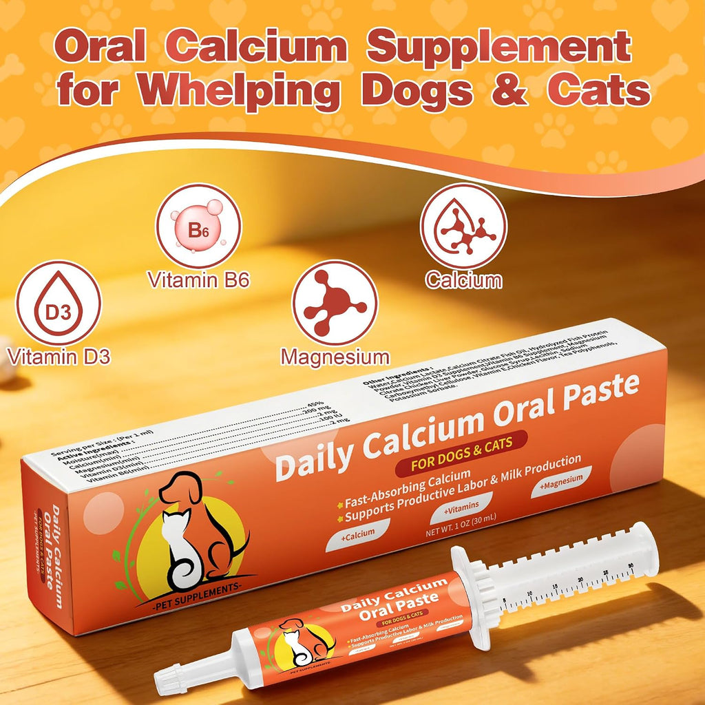 Jollyfit whelping calcium supplement paste with vitamin D3 and B6