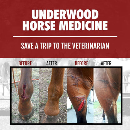 Underwood Horse Medicine bottle for equine first aid