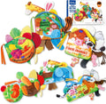 Auby baby cloth books 3 pack front view sensory toys