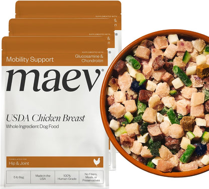 Maev Human-Grade Fresh-Frozen Beef Dog Food, Hip & Joint Formula | High-Protein, Grain-Free, Whole Ingredient Raw Food for Dogs | Complete & Balanced Meal or Topper | Made in USA | 5 lb - Image 13