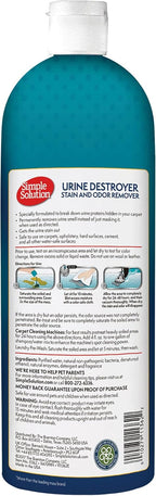 Simple Solution professional strength pet urine remover 32 ounce bottle packaging