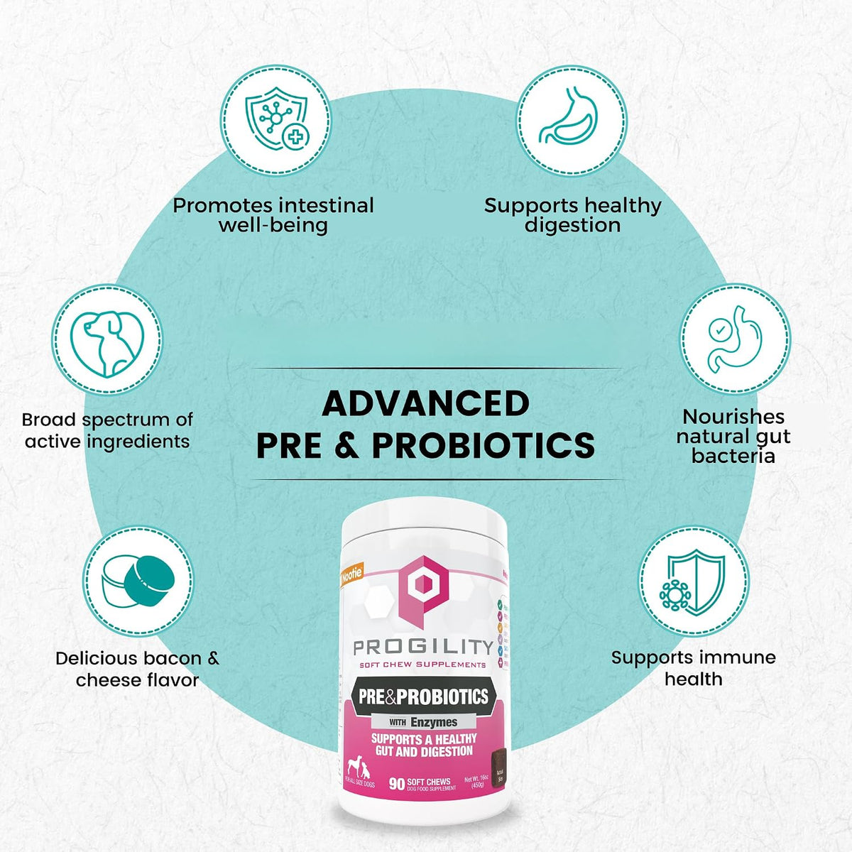 Nootie Progility digestive soft chews for dogs