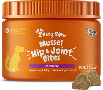 Zesty Paws Hip and Joint for Dogs, Glucosamine for Dogs Hip and Joint Supplement with Chondroitin, MSM, Vitamins C & E - Bacon, 90 Count - Image 15