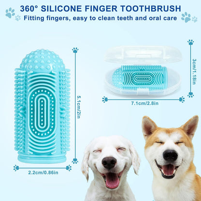 Side view of Ldiidii silicone finger brush