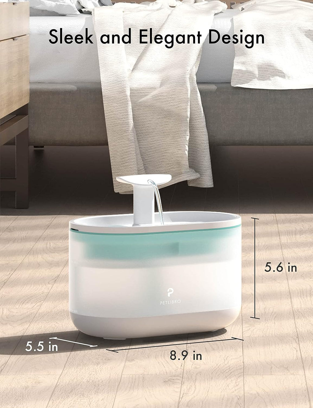 Internal view of Petlibro fountain filtration system