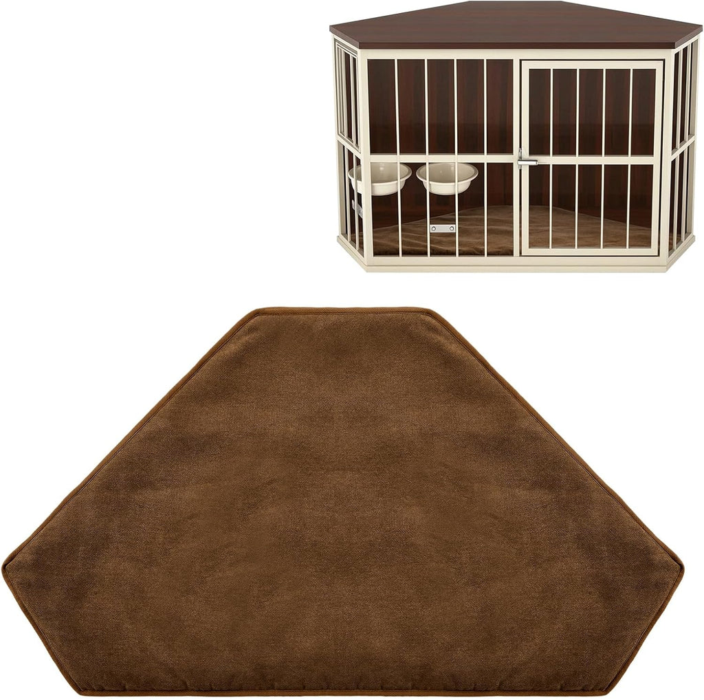 Close up of durable stitching on washable pet mat