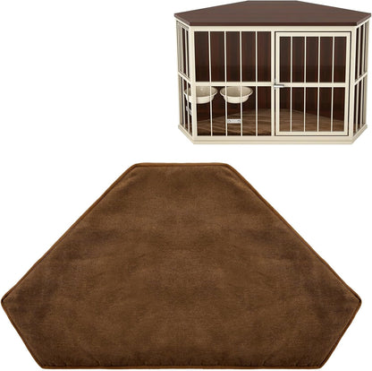 Close up of durable stitching on washable pet mat