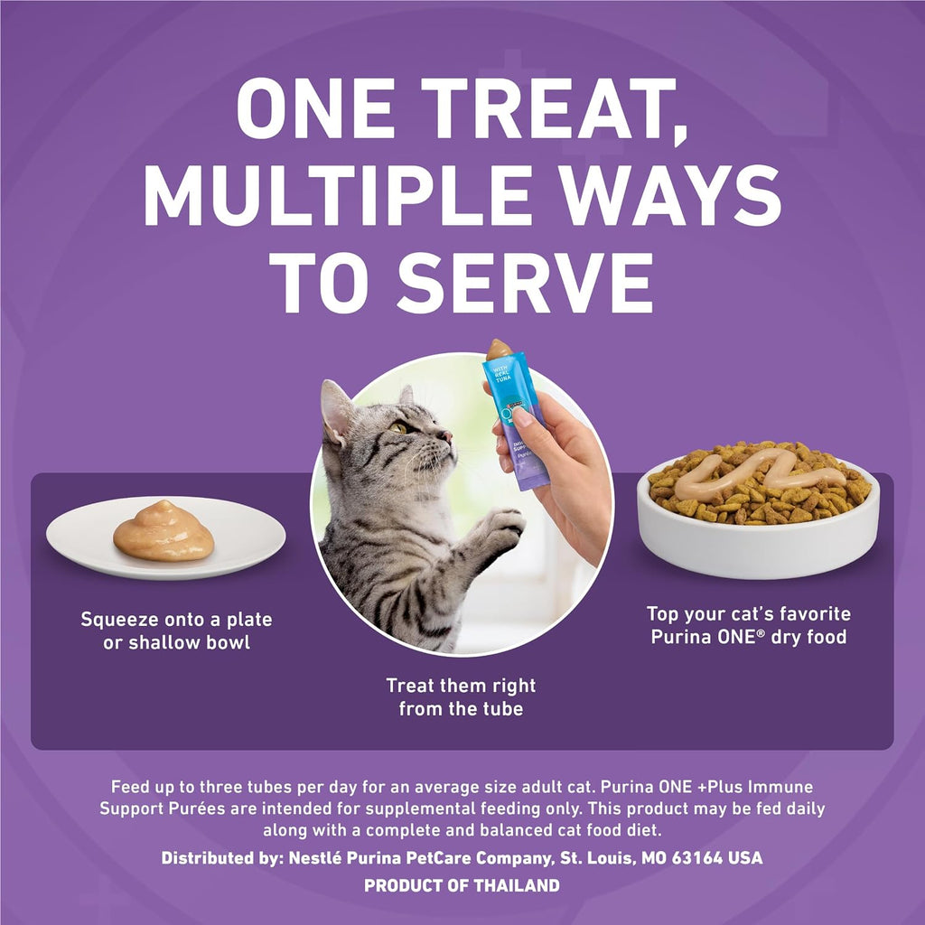 Ingredients list on Purina One tuna treat packaging