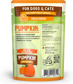 Weruva pumpkin puree display box packaging showing 12 pouches
