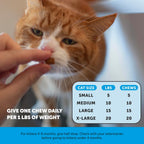 Pet Honesty authentic USA imported cat shedding control chews container top.