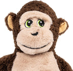 Side profile of the eighteen inch long KONG Knots oversized monkey pet chew toy.