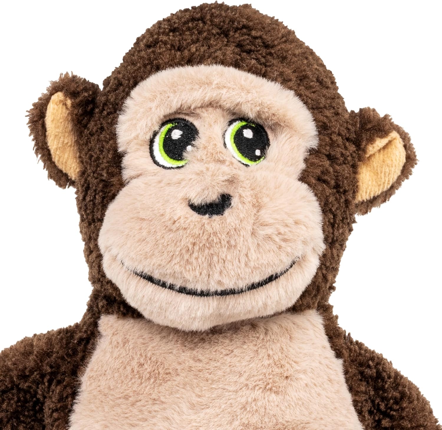 Side profile of the eighteen inch long KONG Knots oversized monkey pet chew toy.