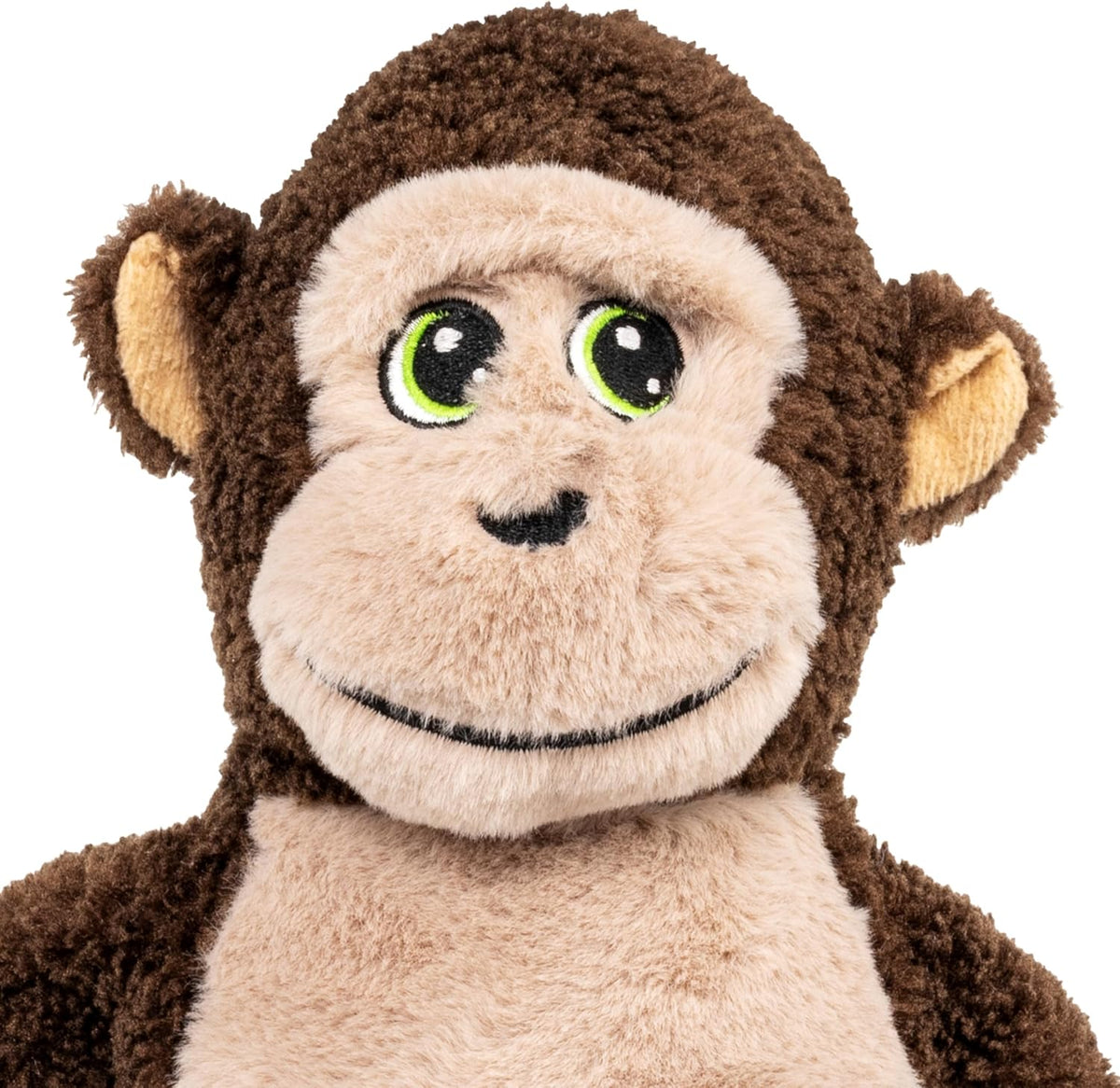 Side profile of the eighteen inch long KONG Knots oversized monkey pet chew toy.