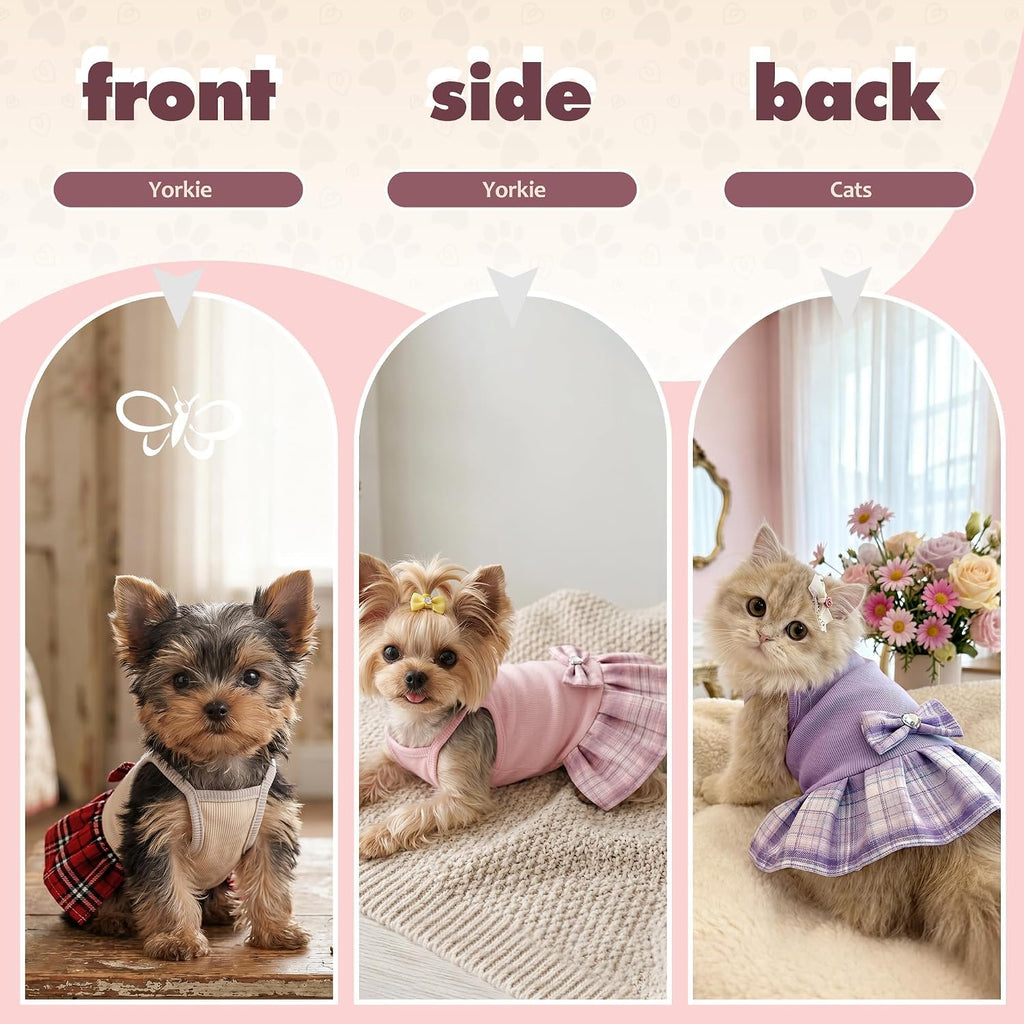 WOYYHO puppy clothes breathable lightweight material back view
