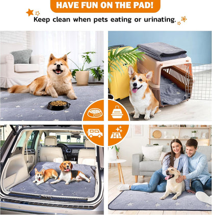 Two pack Loobani absorbent dog mats for floor protection