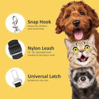Adjustable nylon pet seat belt buckle attachment