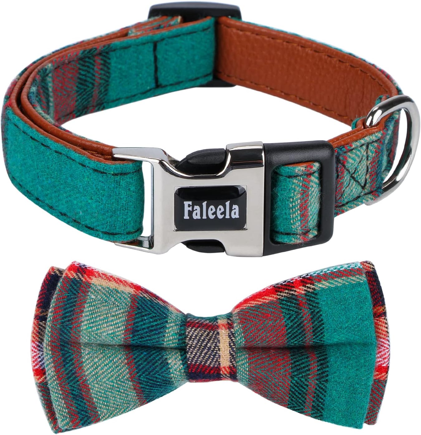 Faleela Soft &Comfy Bowtie Dog Collar,Detachable and Adjustable Bow Tie Collar,for Small Medium Large Pet (S, Beige) - Image 12