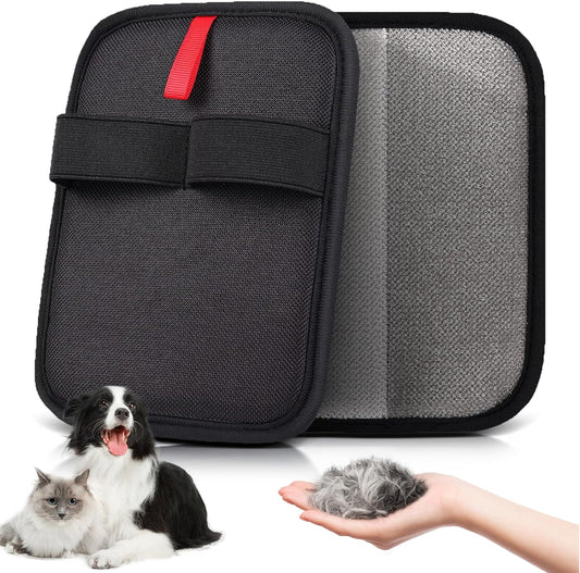 Katozoo Pet Hair Removal Glove Brush front view for pet owners