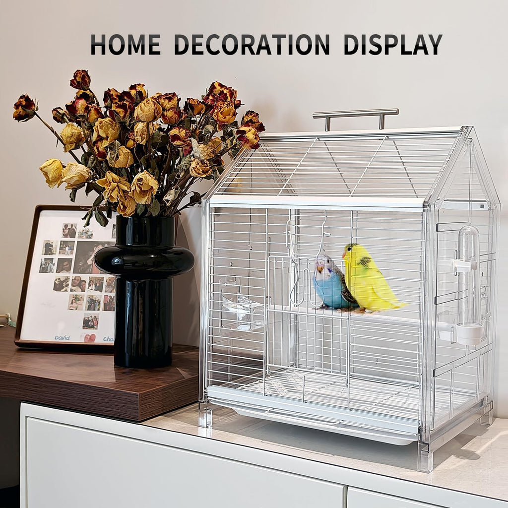 20.5 Inch Small Travel Bird Cage for Cockatiel Parakeets - Image 5