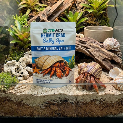 CTWPets mineral-rich hermit crab soaking salt container